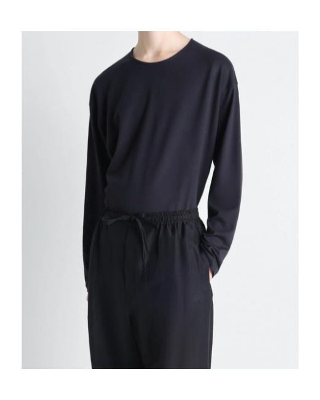 Lemaire Blue Ls T-Shirt for men