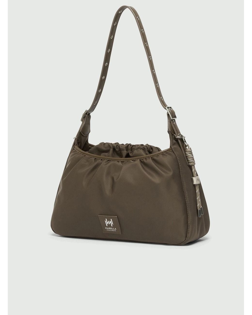 Marella Brown Rectangular Shoulder Bag