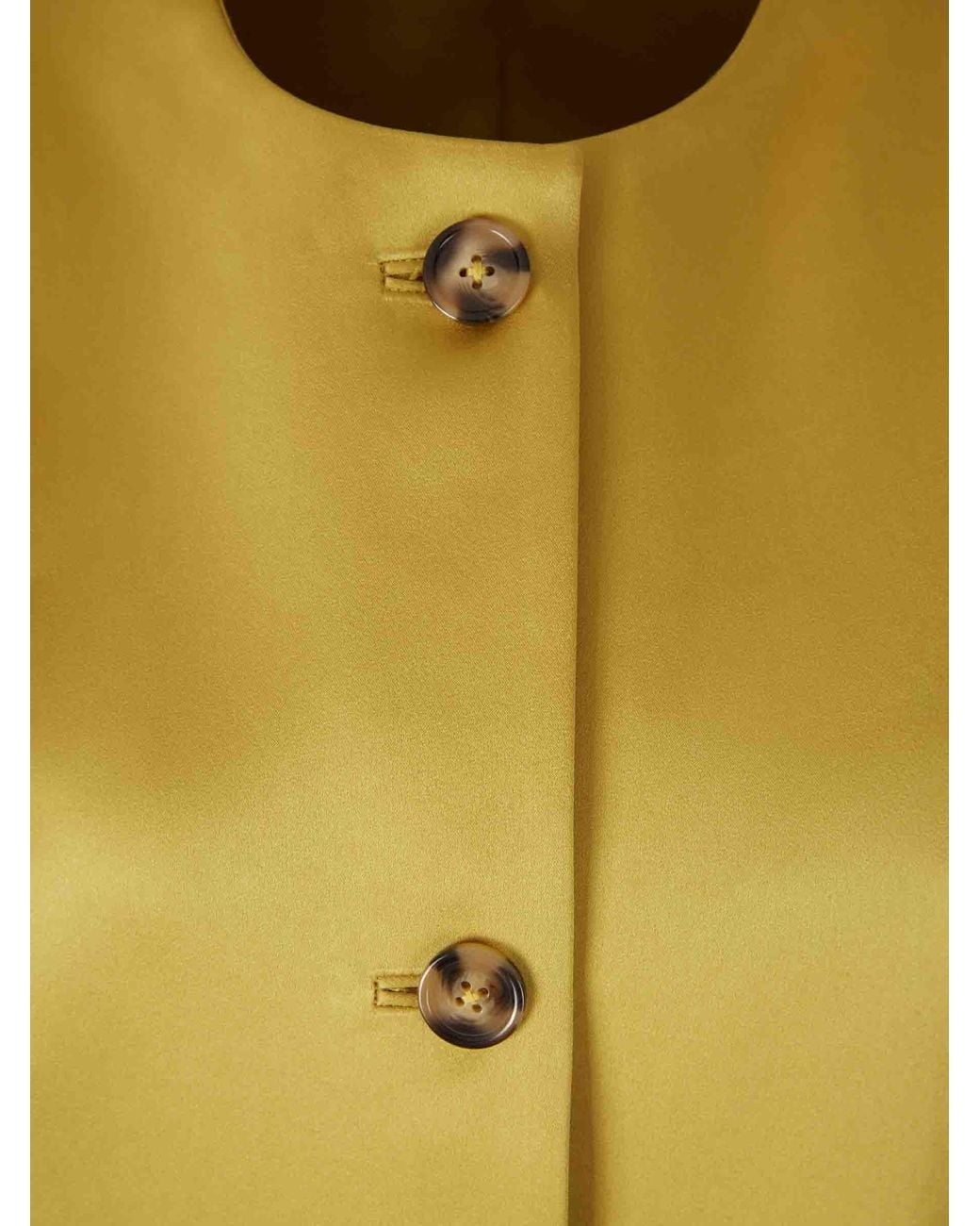 Staud Yellow Liz Buttoned Coat