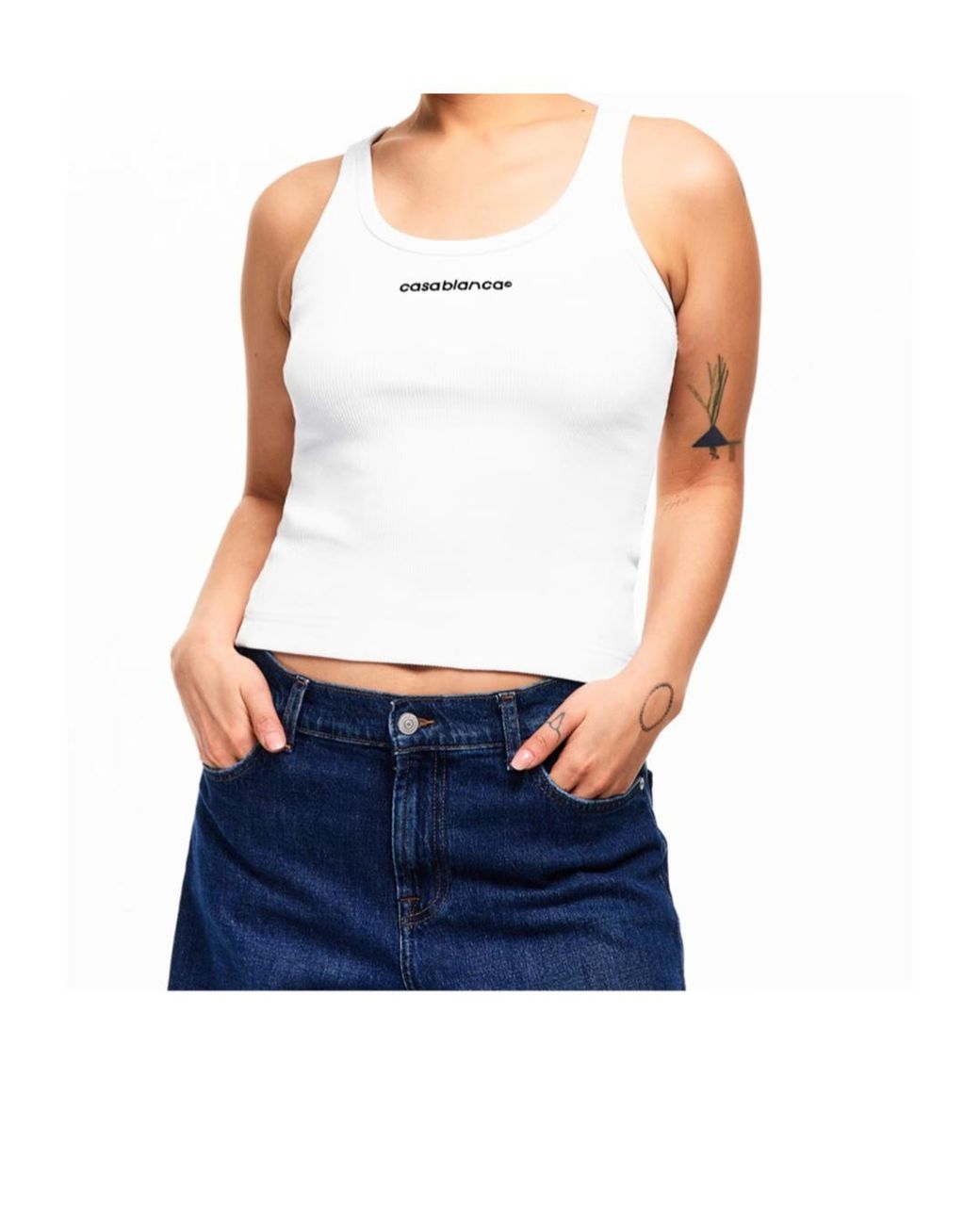 Casablanca White Logo Vest