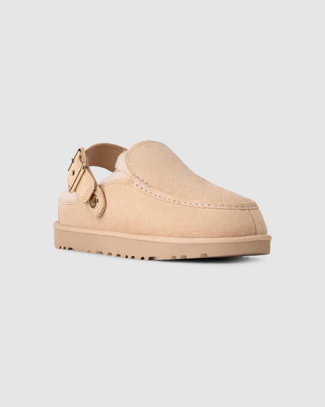 Ugg Natural Fleece-Lined Slippers
