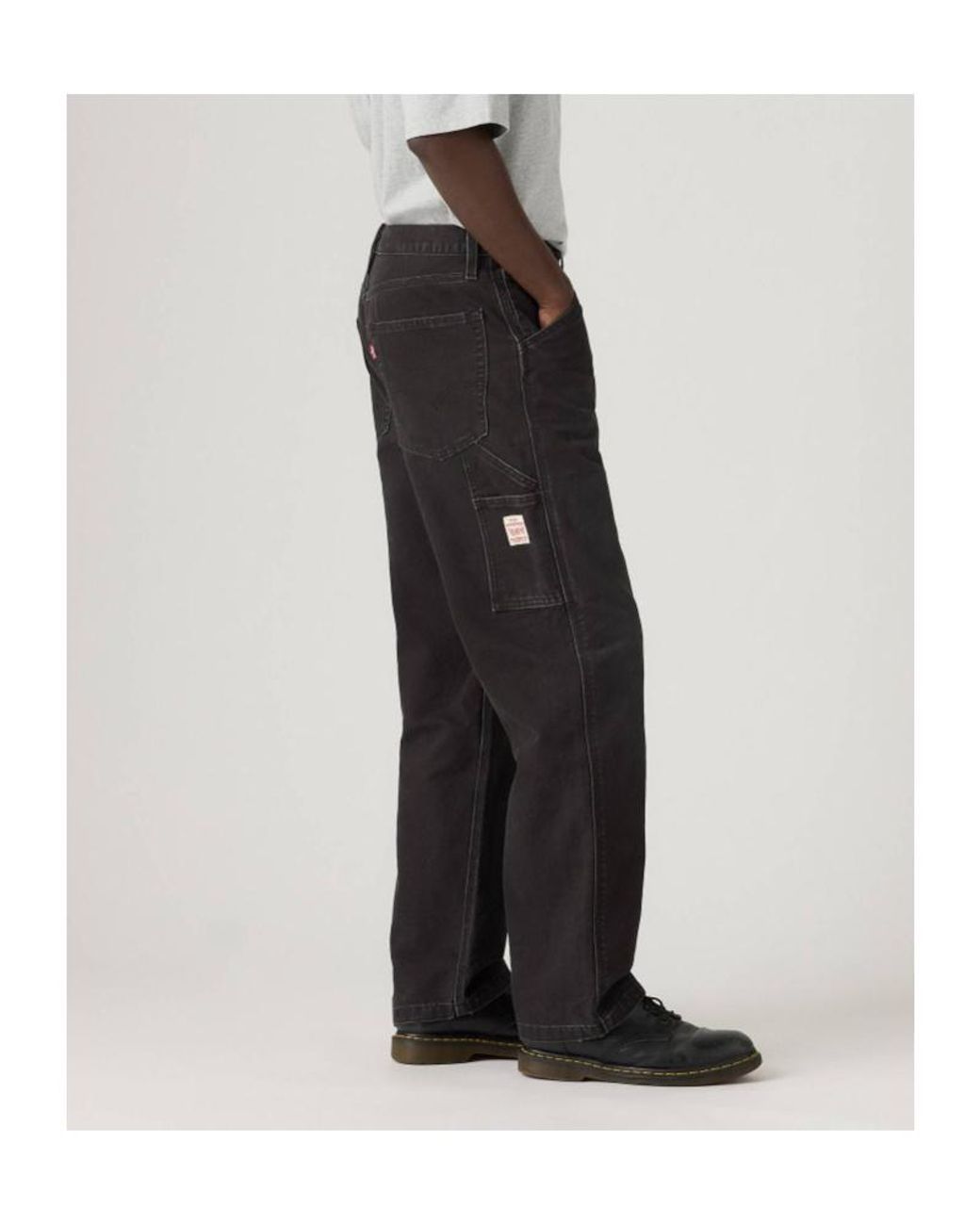 Levi's Black 568 Straight-Leg Trousers for men