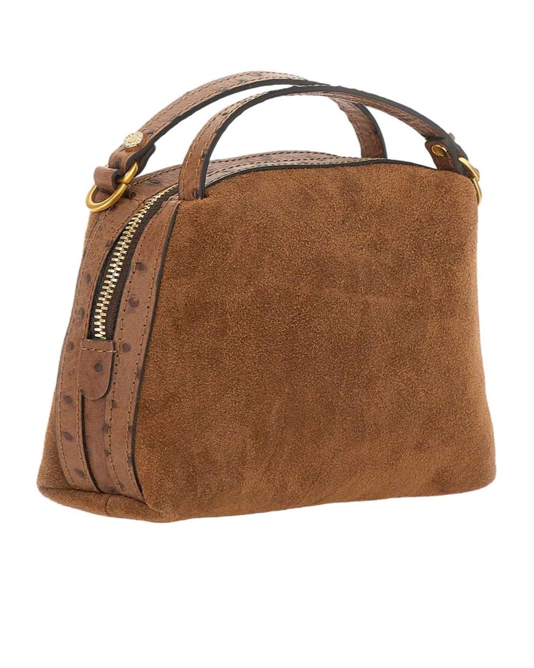 Gianni Chiarini Brown Alifa Ostrich-Effect Tote Bag