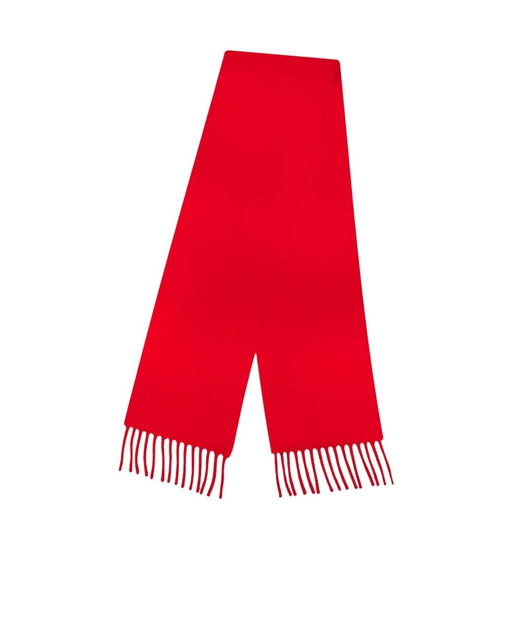 Jacquemus Red Fringe-Long Scarf