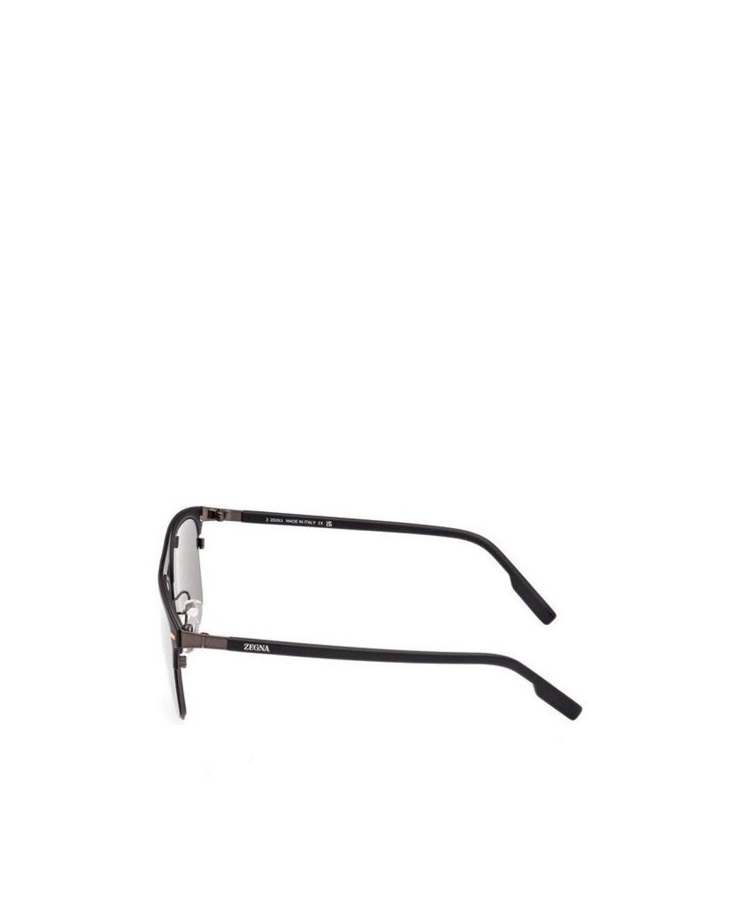 Zegna Metallic Full Frame Sunglasses for men