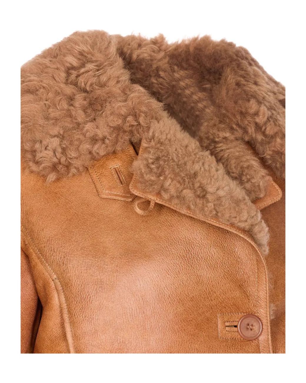 Chloé Brown Cropped Boxy Jacket