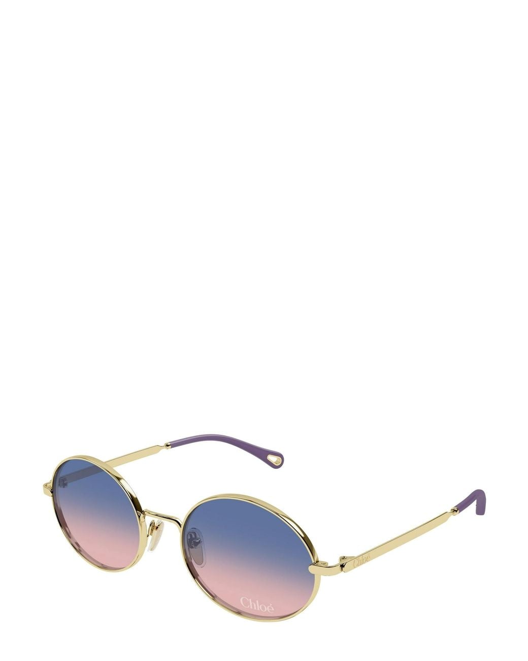 Chloé Blue Chloé Eyewear Oval-Frame Sunglasses