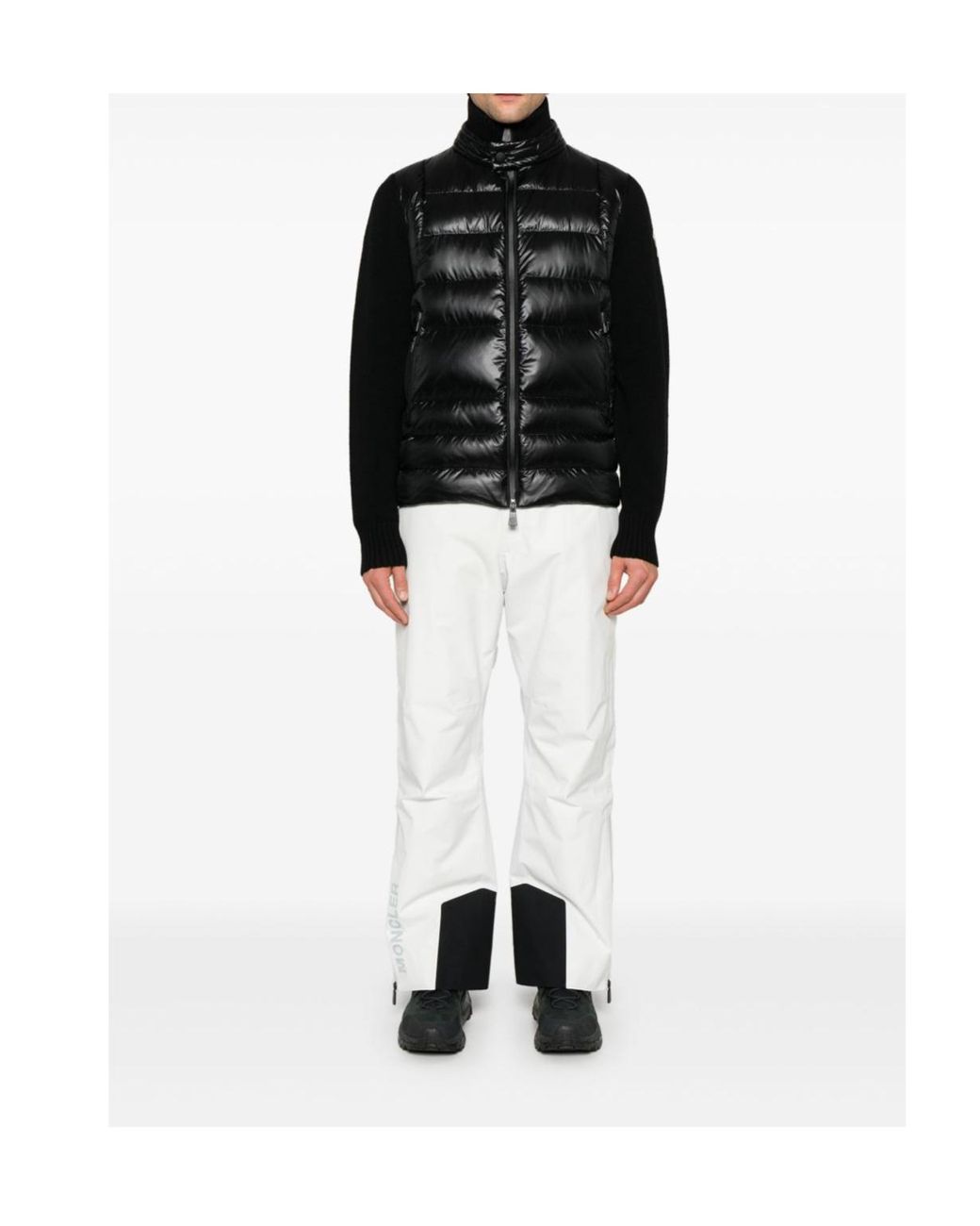 Moncler Black Grenoble Padded Zip-Up Cardigan for men