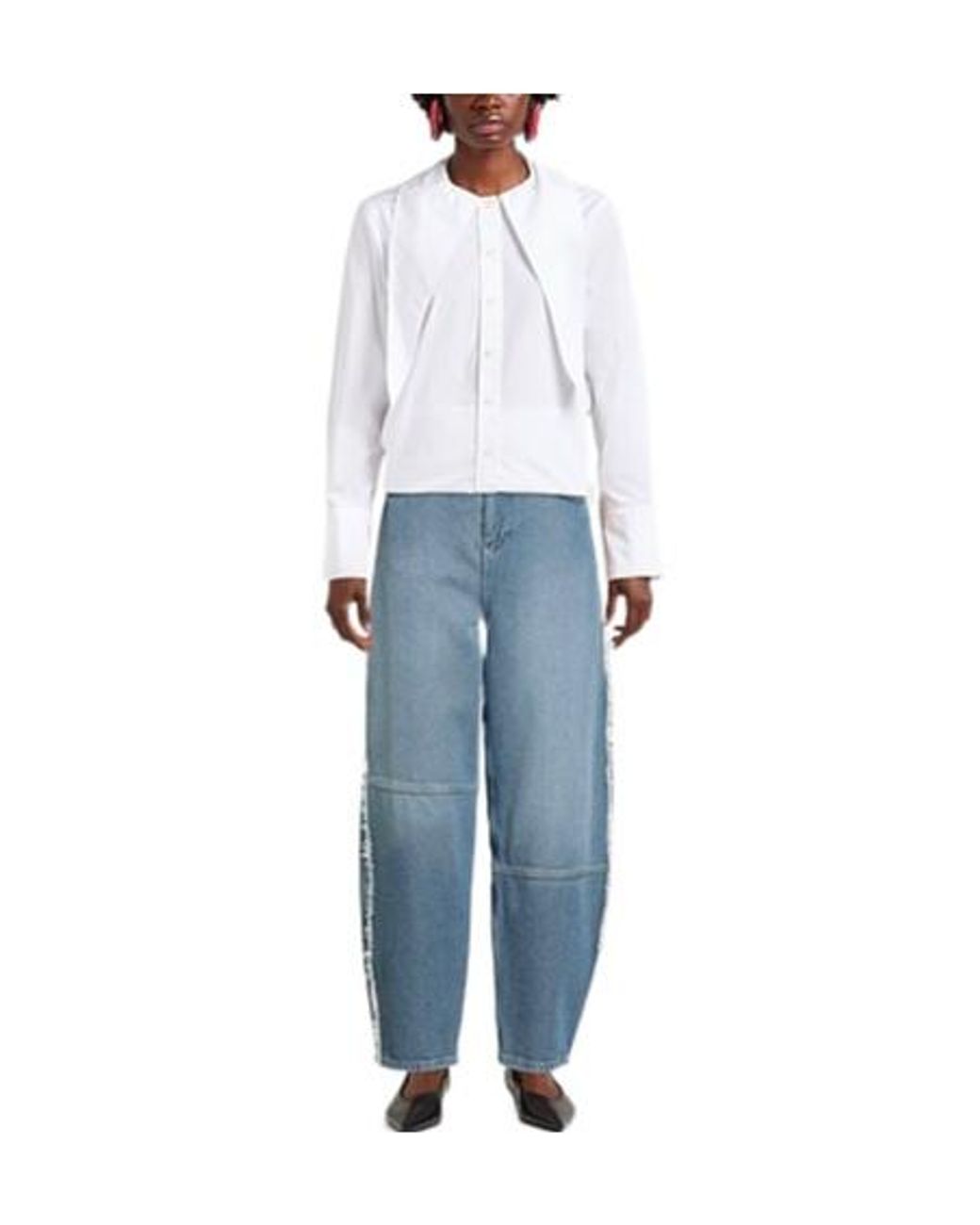 Ganni Blue Loose-Fit Jeans