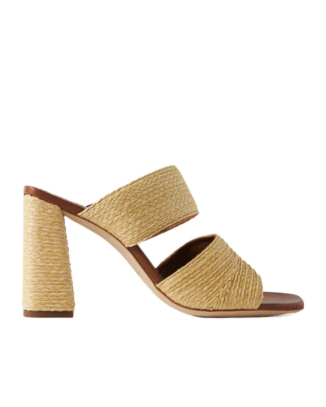 Staud Metallic Woven Sandals