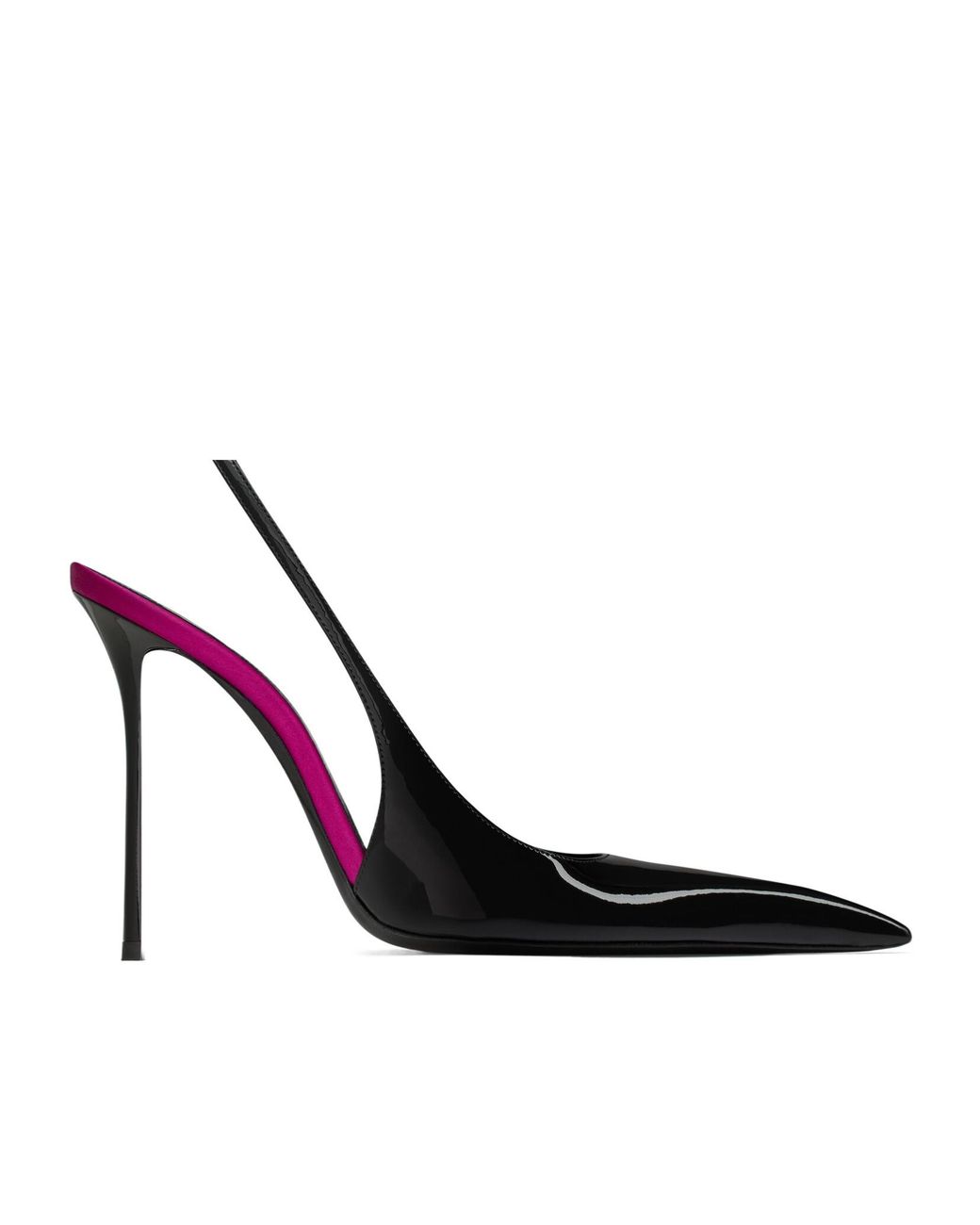 Saint Laurent Black Amalia Slingback Pump