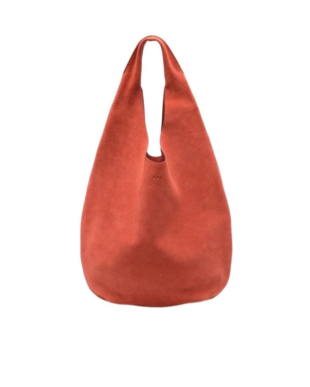A.P.C. Red Slouchy Shoulder Bag