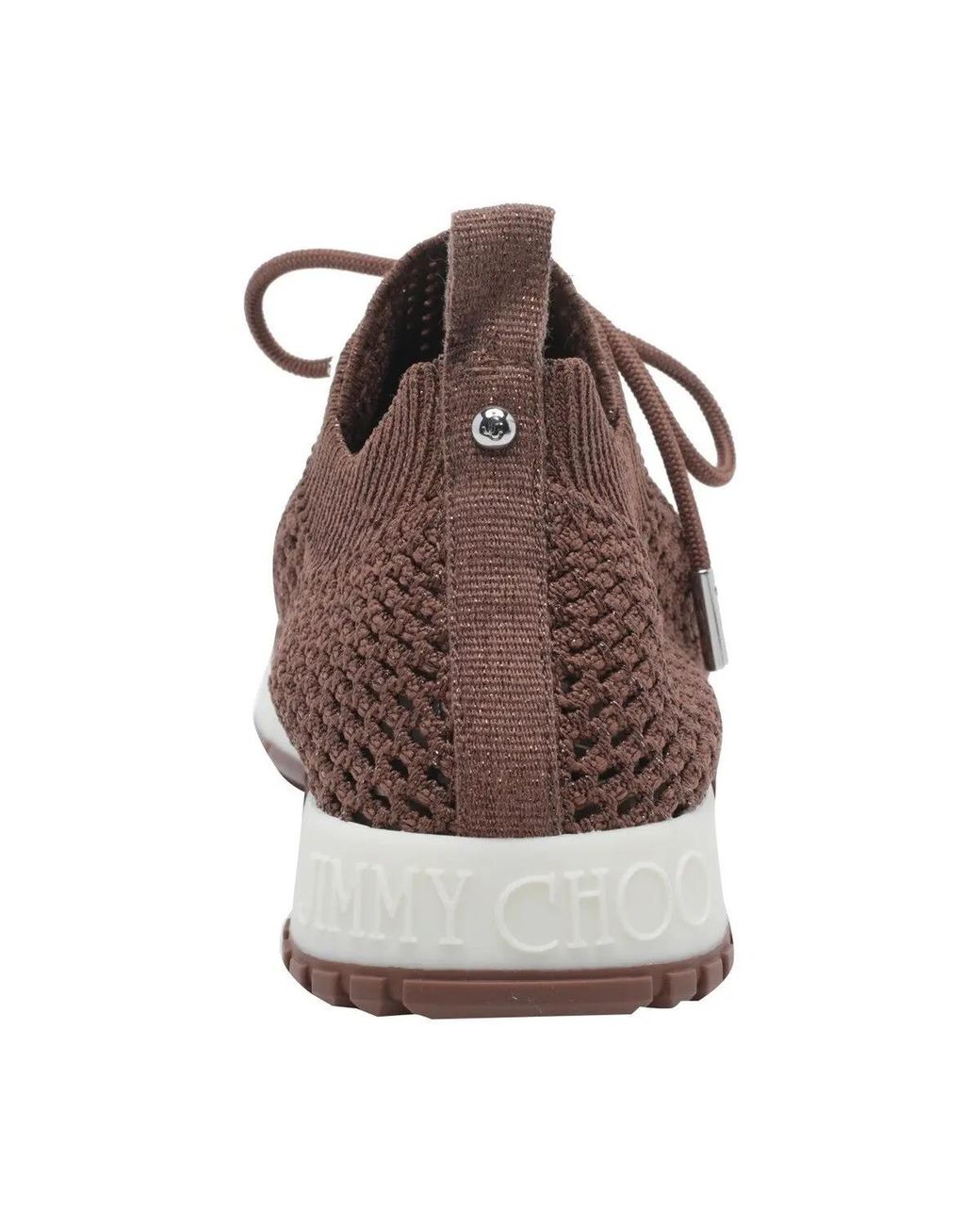 Jimmy Choo Brown Lace-Up Sneakers