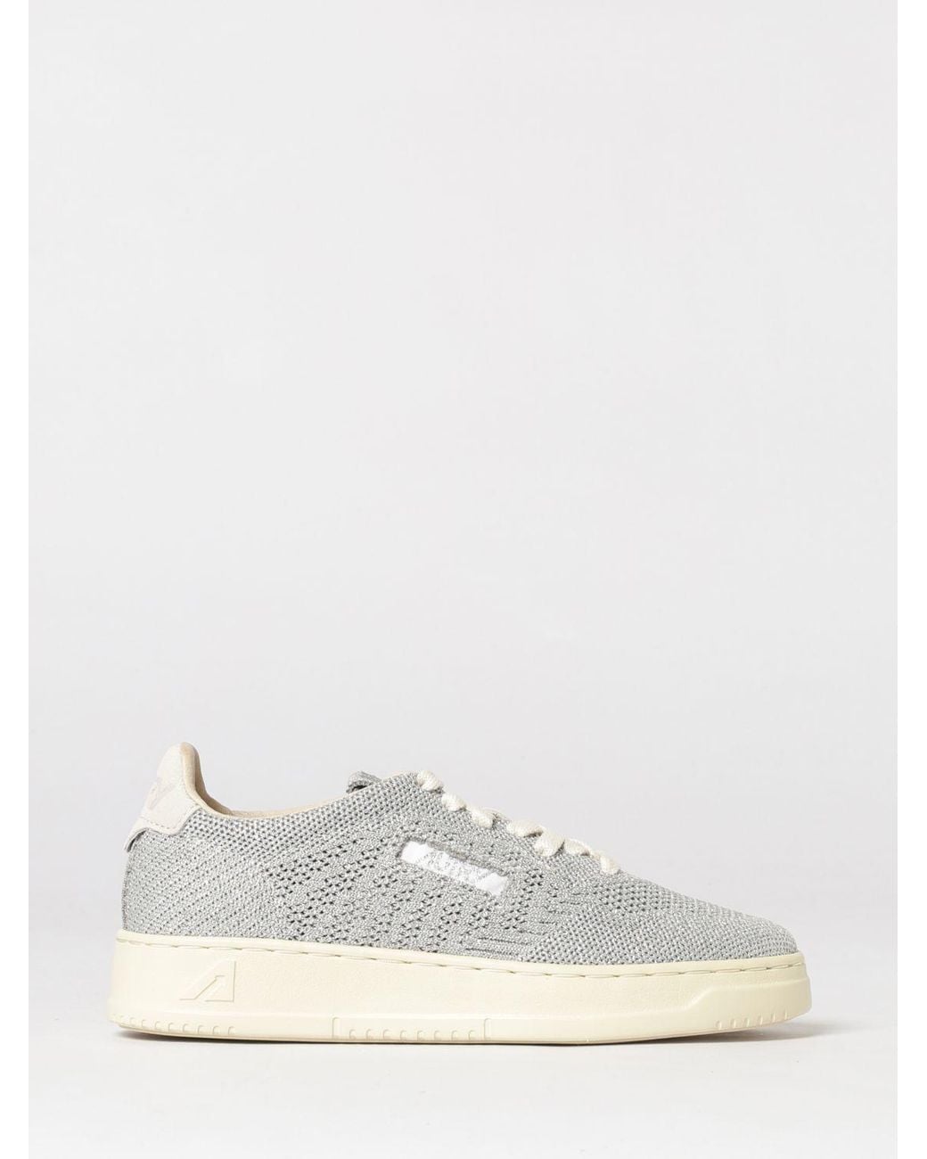 Autry White Easeknit Low-Top Knitted Sneakers