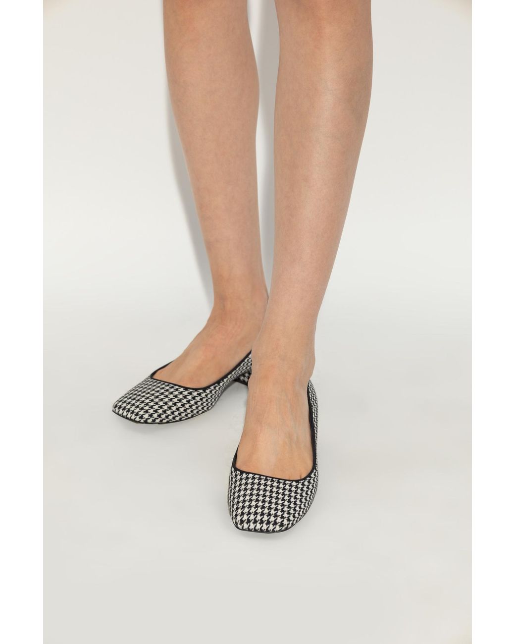 Dolce & Gabbana Multicolor Houndstooth Square-Toe Pumps