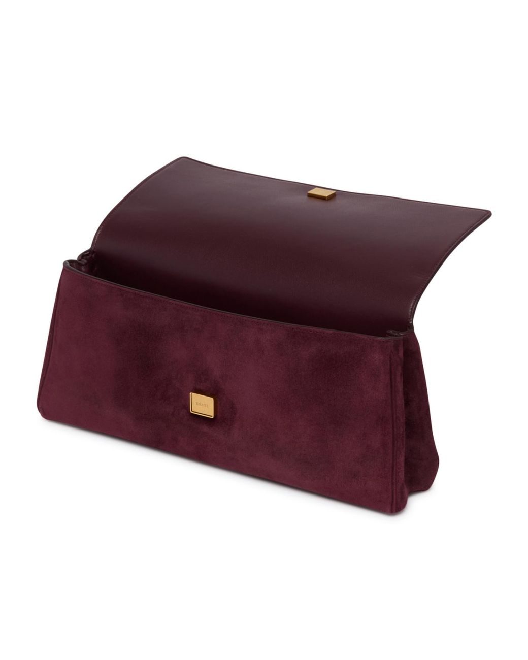 Khaite Purple Audrey Foldover Clutch Bag