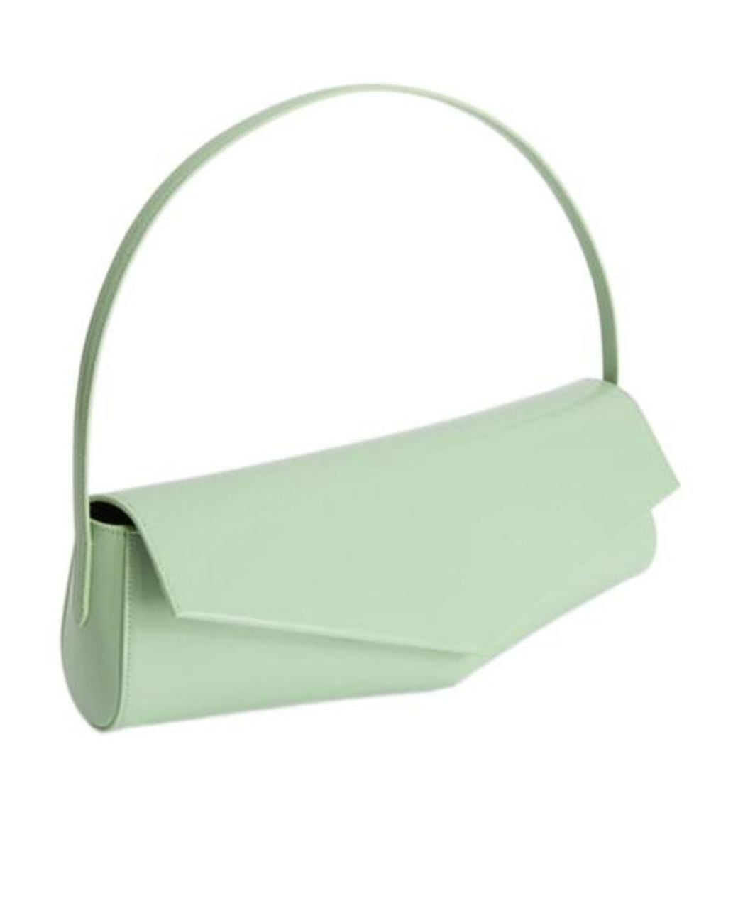 Jil Sander Green Kante Flap Shoulder