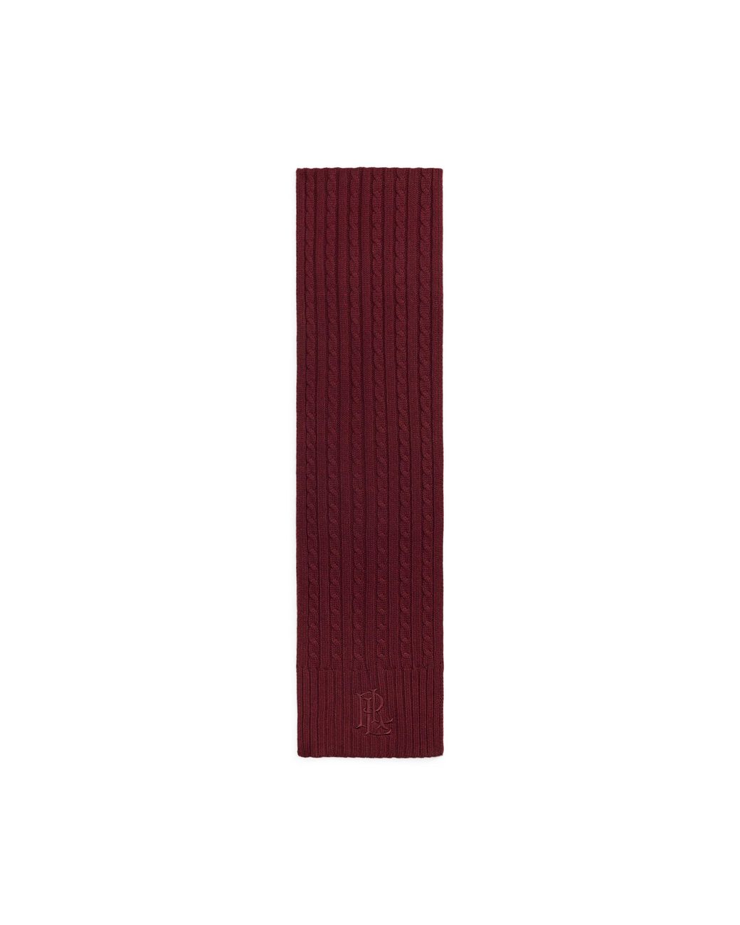 Ralph Lauren White Knitted Long Scarf