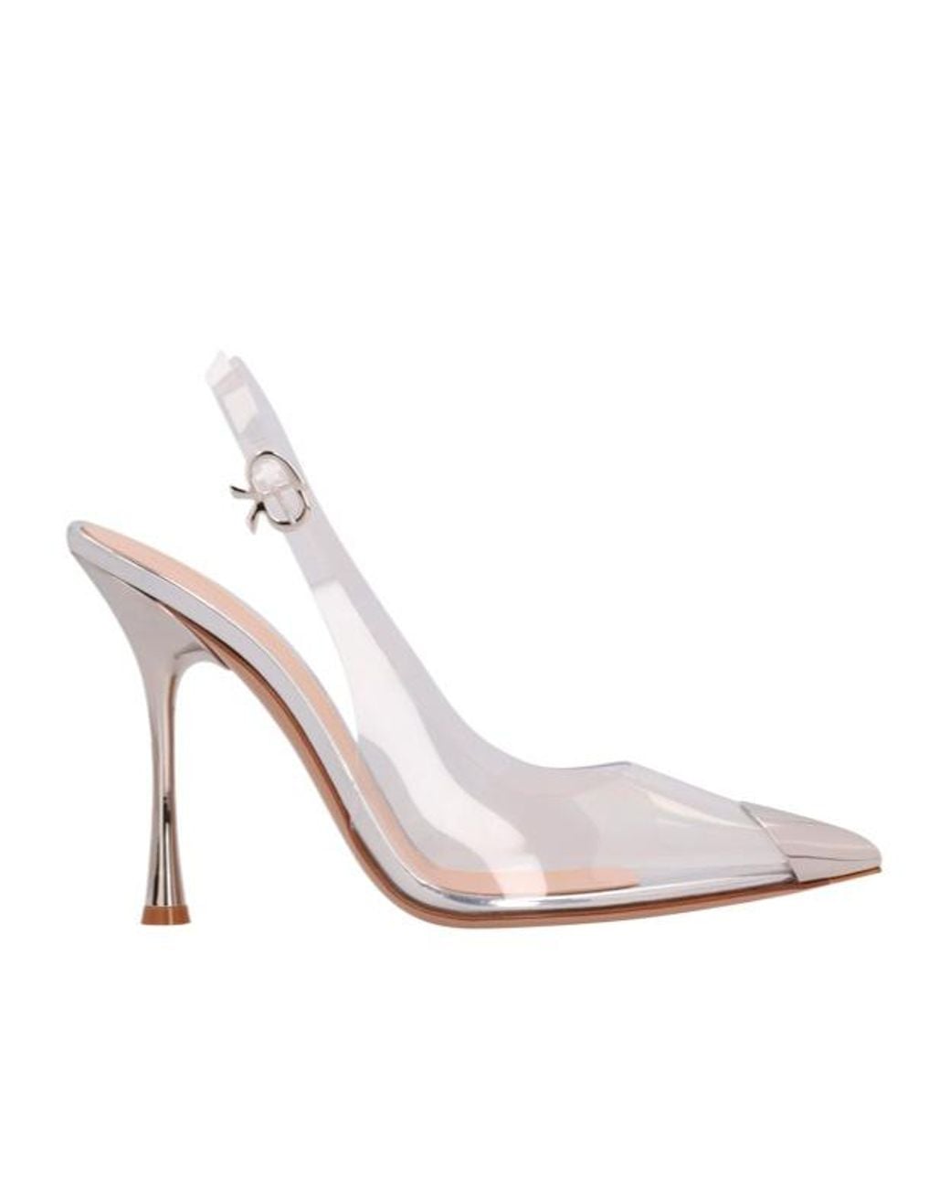 Gianvito Rossi White Diana Pointed Toe Pumps
