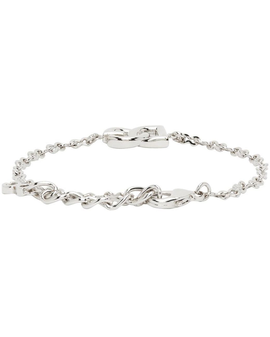 Dolce & Gabbana Metallic Dg Logo Link Bracelet
