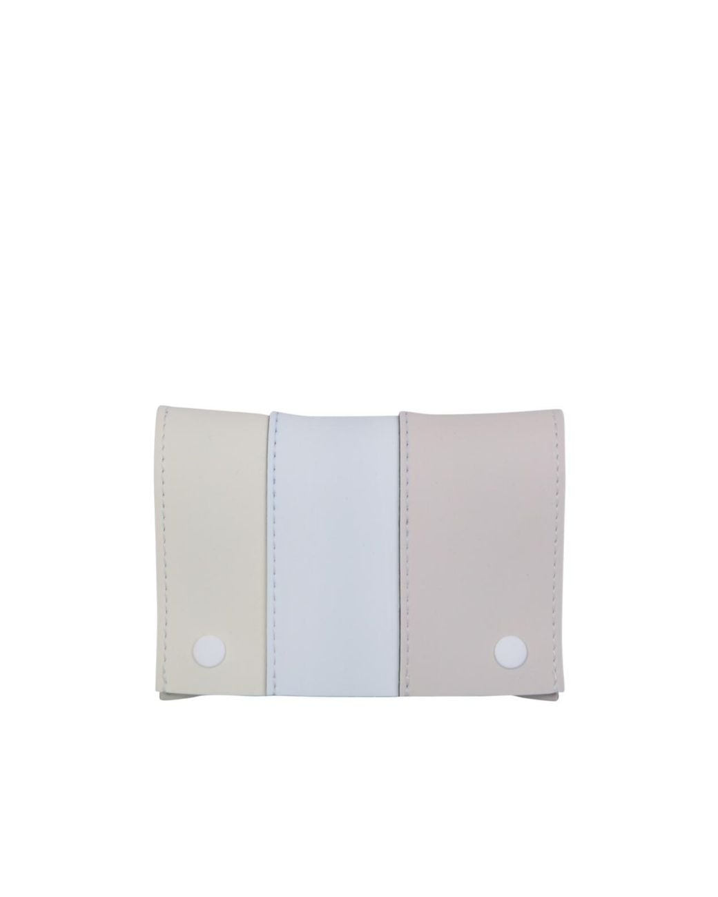 Sunnei White Gomma 3 Panelled Card Holder for men