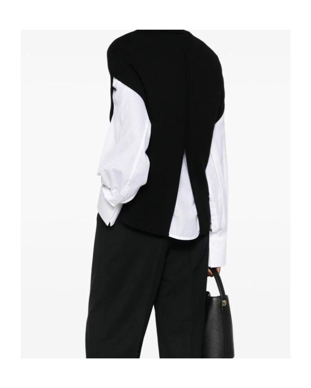 Totême Black Totême Double Knitted Cape