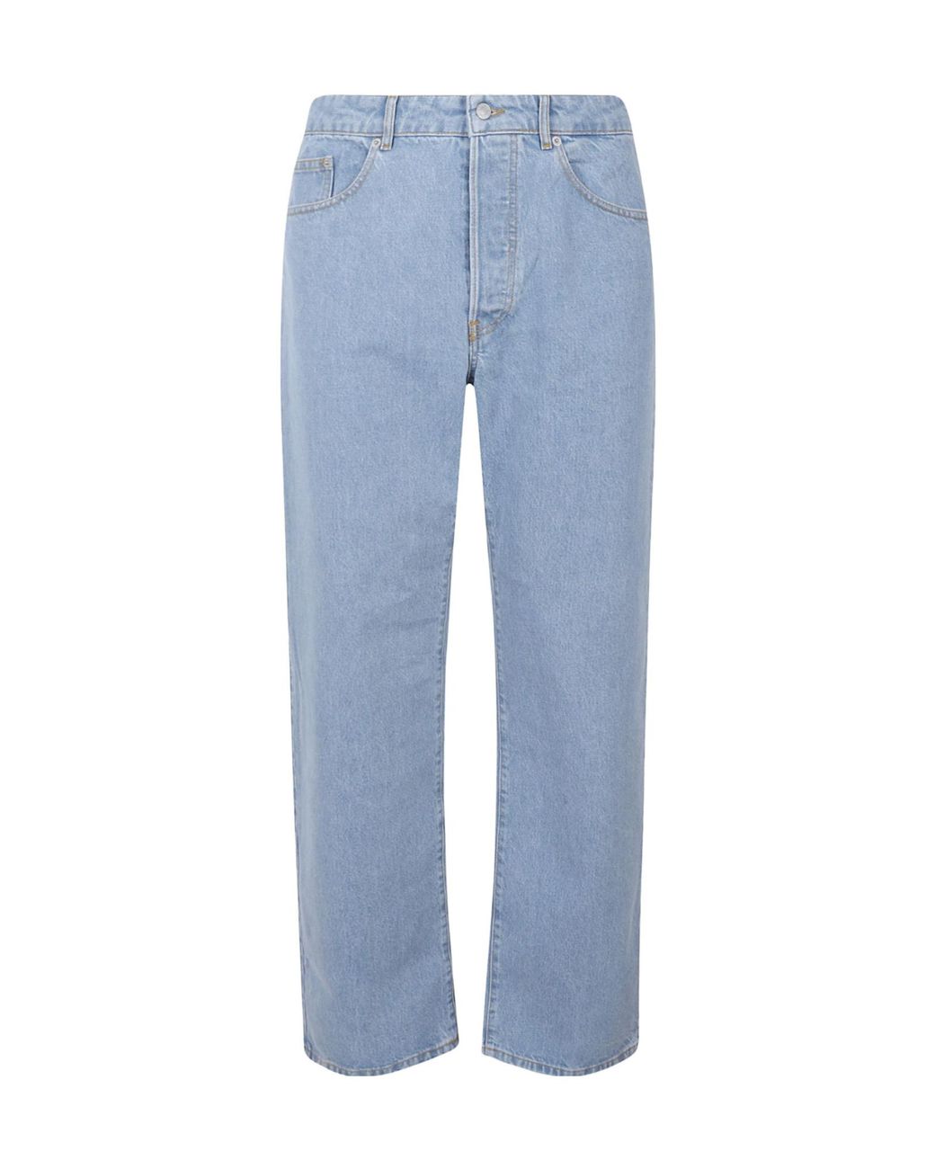 Dries Van Noten Blue Belt Loop Jeans for men