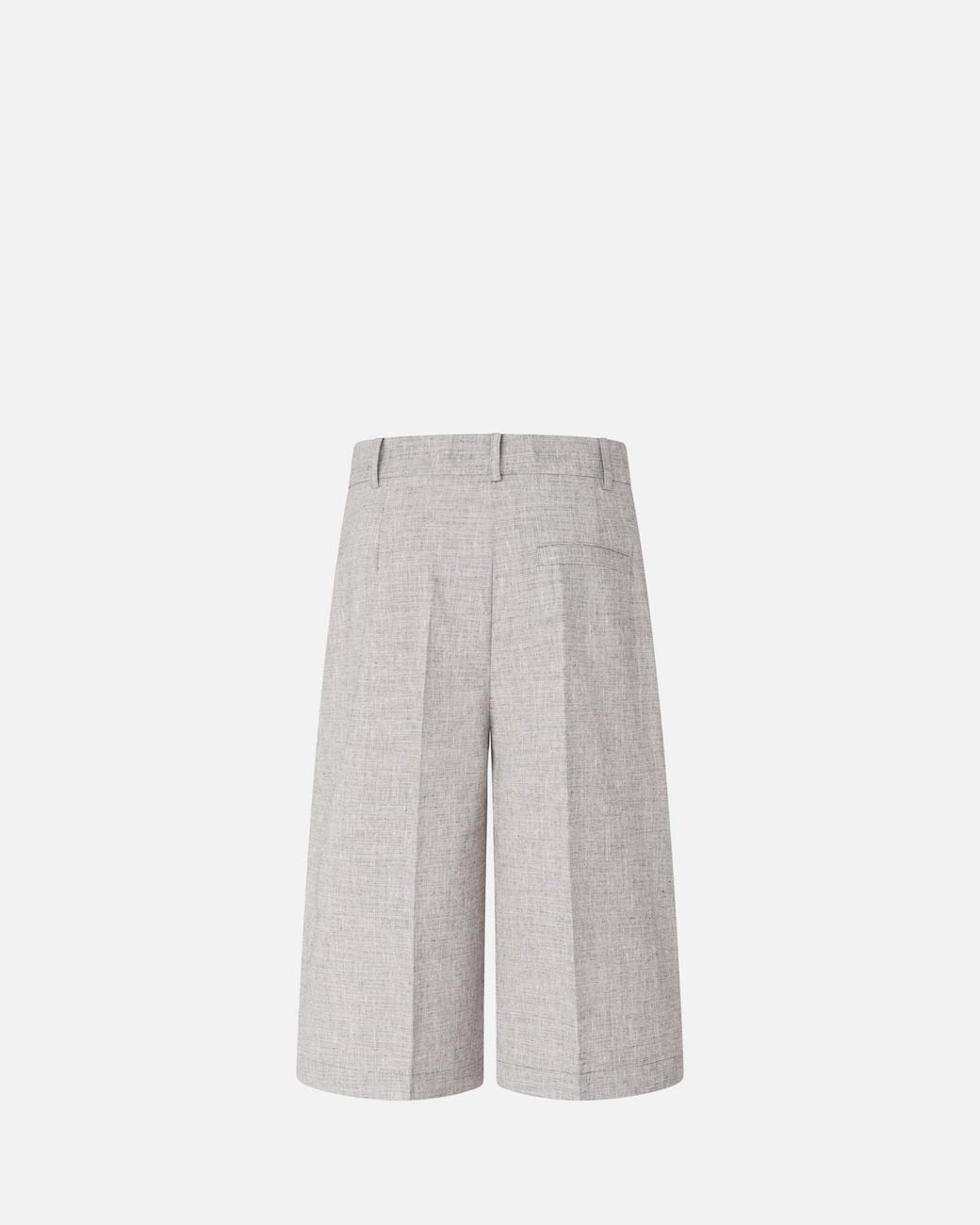 Pinko Gray Pleated Bermuda Shorts