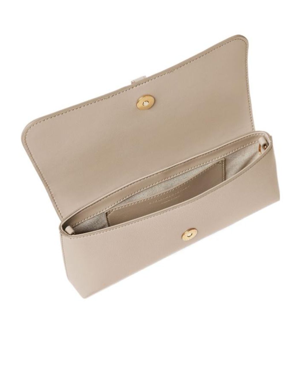 Stella McCartney Metallic Ryder Padlock-Detail Clutch Bag