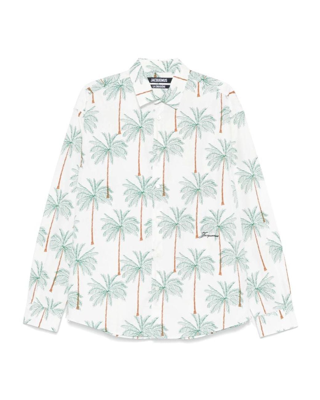 Jacquemus White La Chemise Simon Buttoned Shirt for men