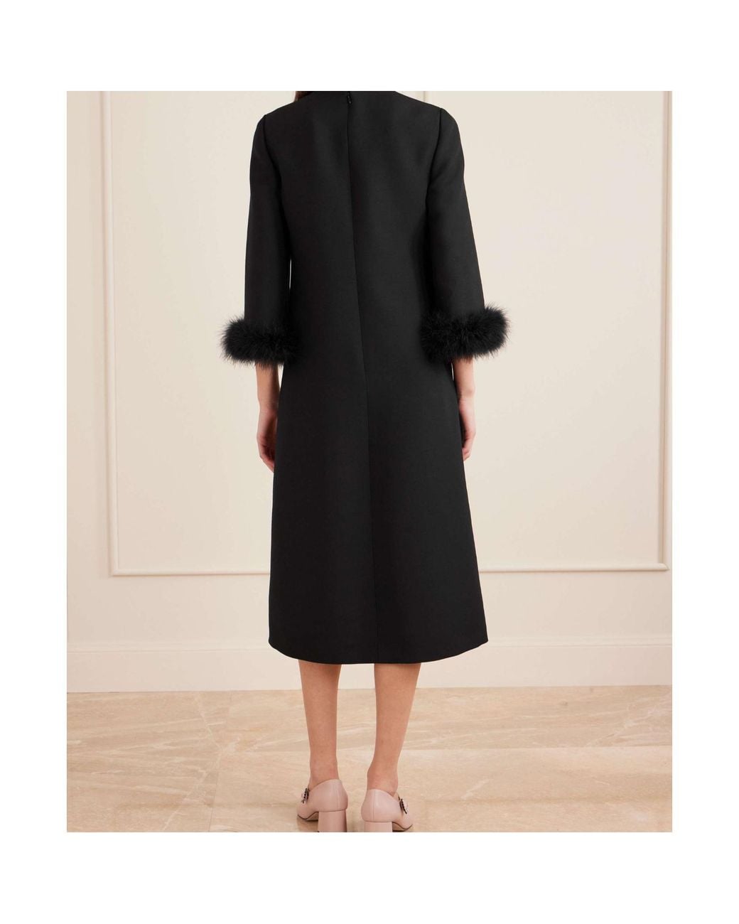 Valentino Black Round Neck Dress