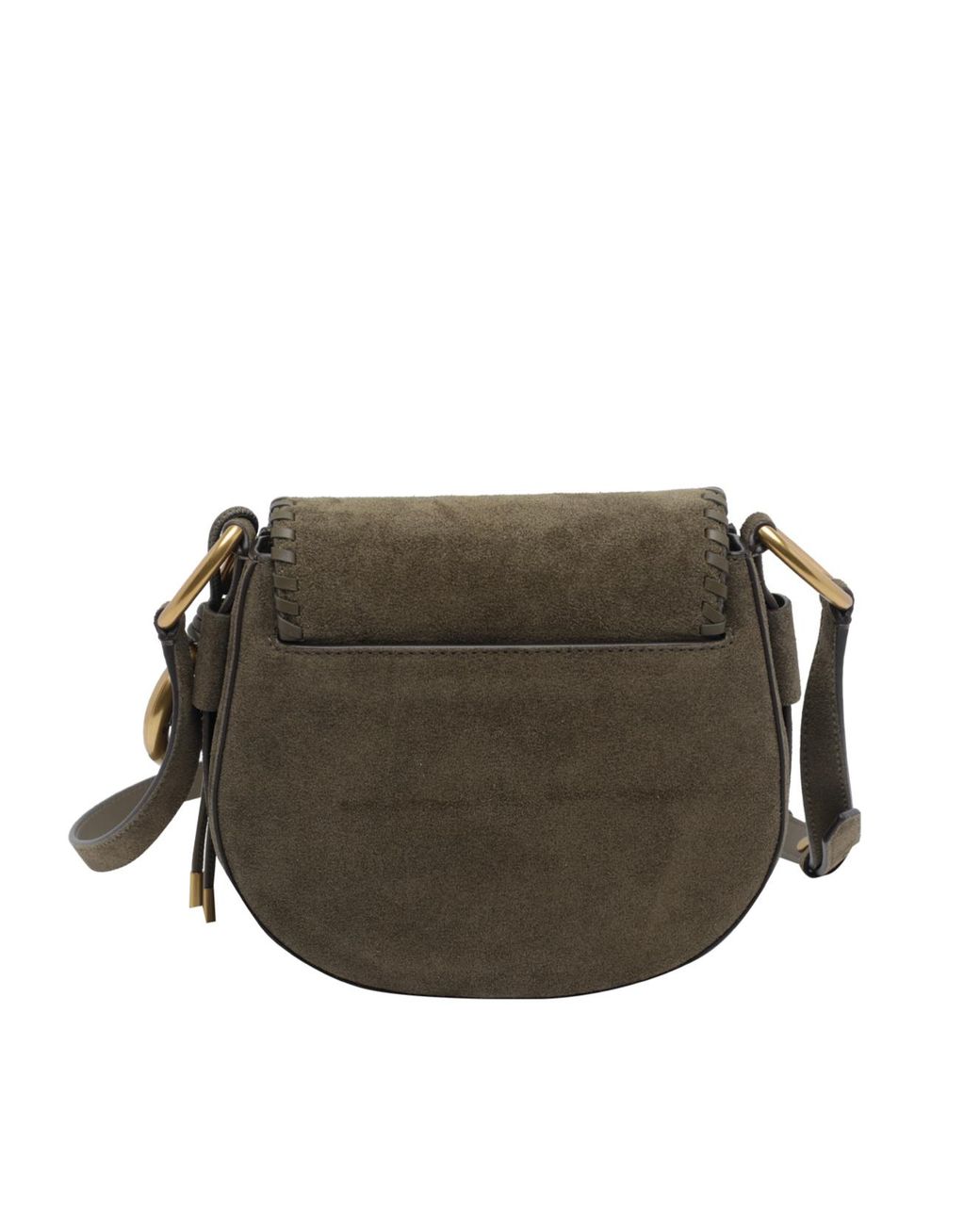MICHAEL Michael Kors Gray Josie Medium Whipstitched Saddle Bag