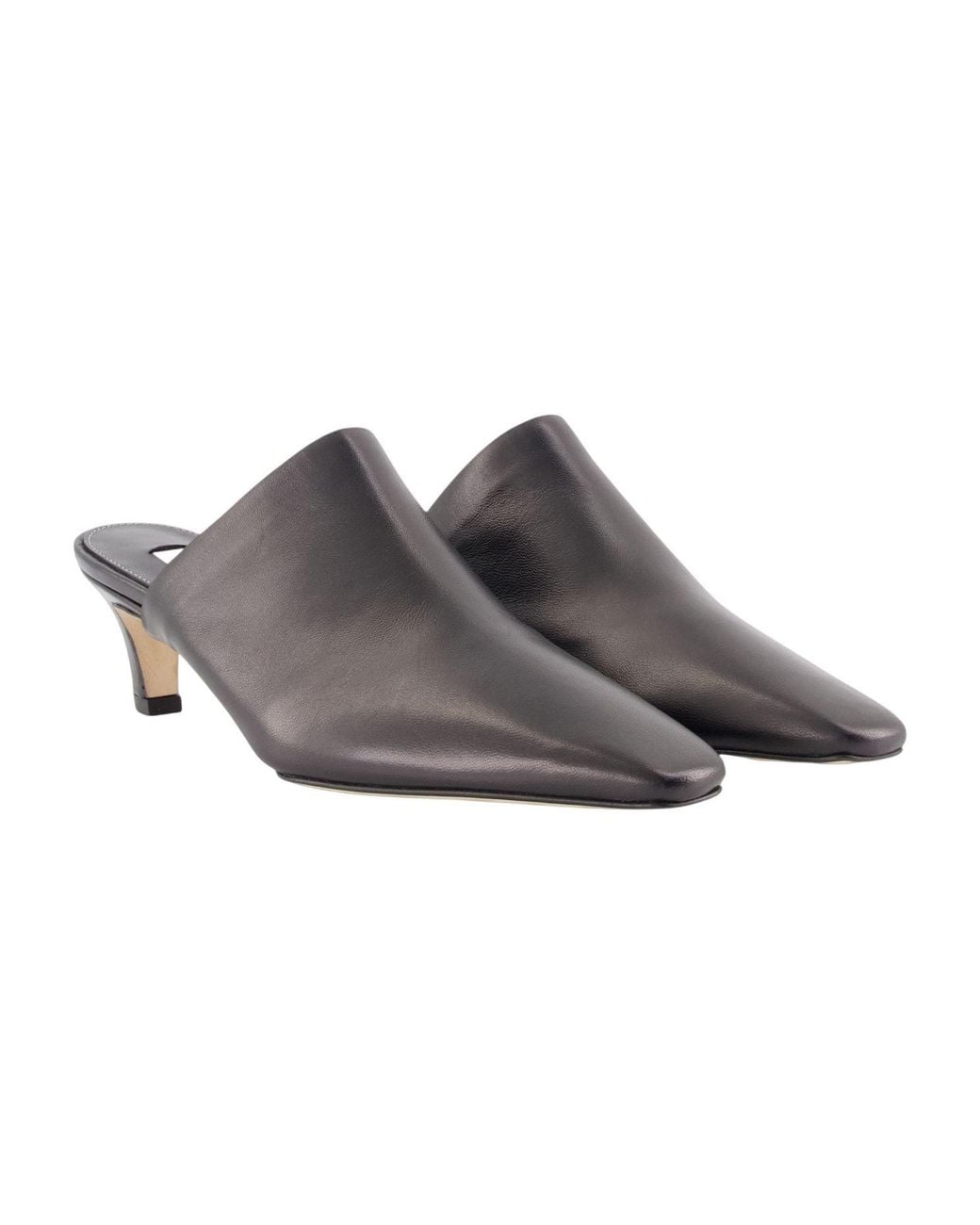 Totême Brown Pointed-Toe Mules