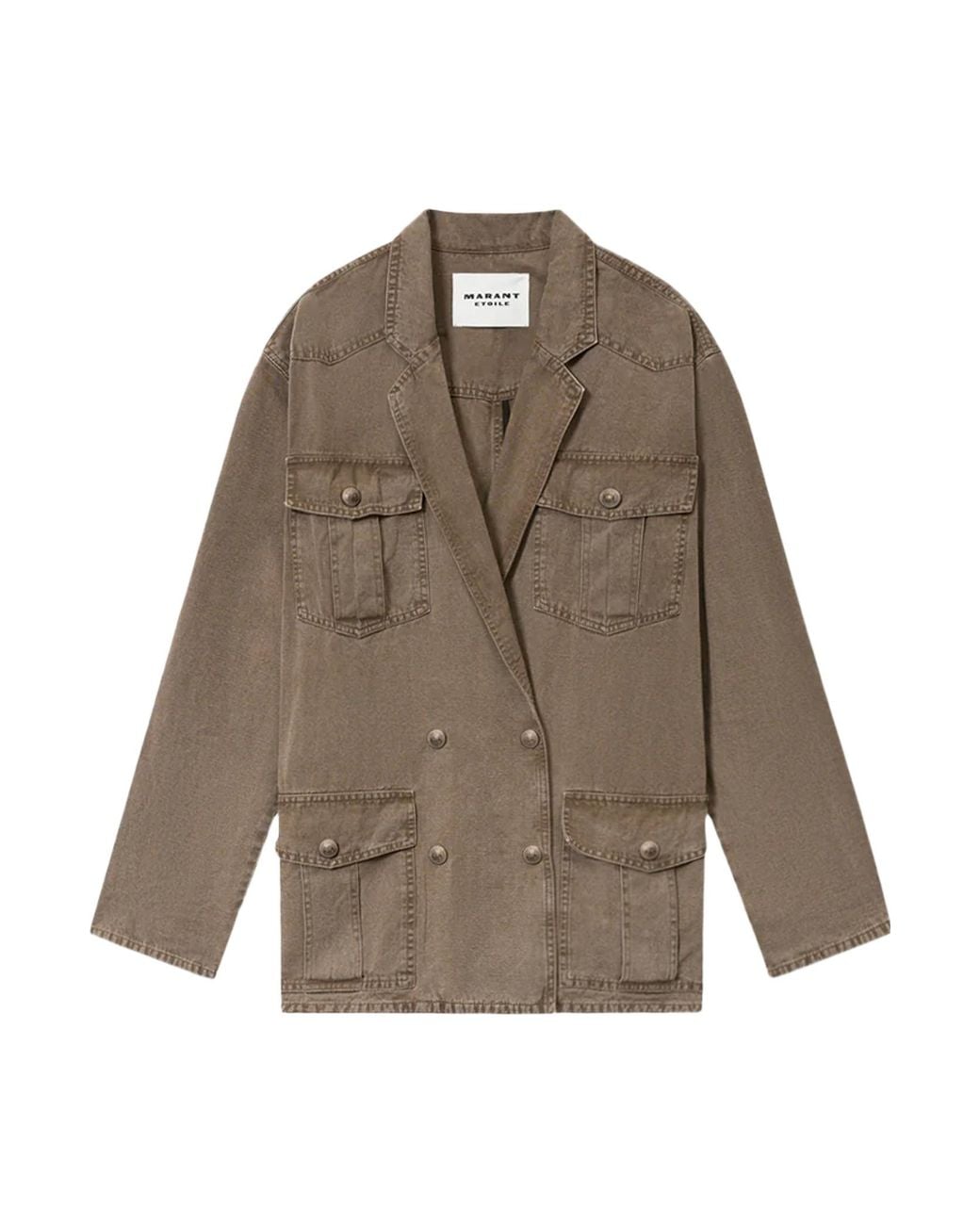 Isabel Marant Brown Snap Button Blazer