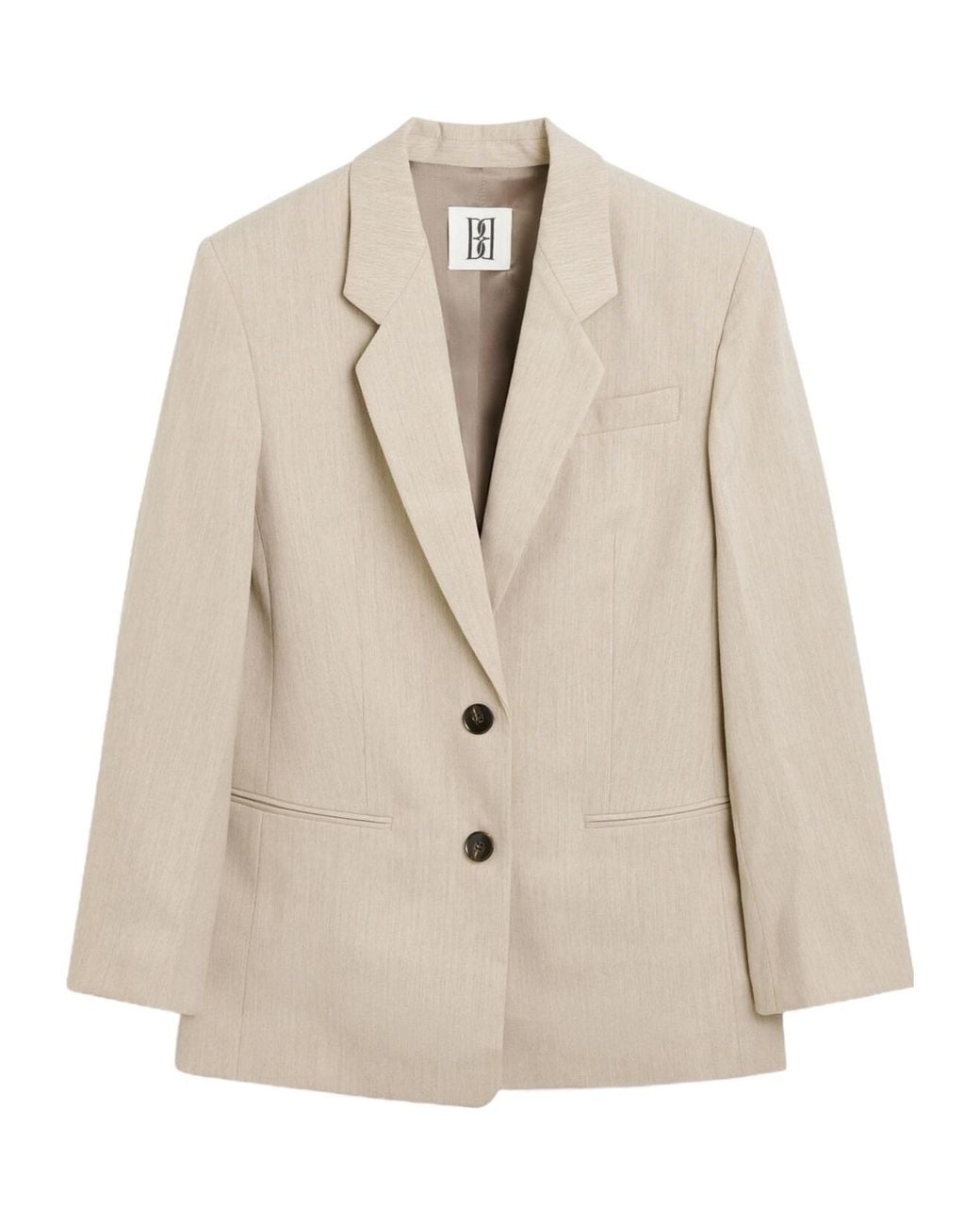 By Malene Birger Natural Tailored Blazer Jacket