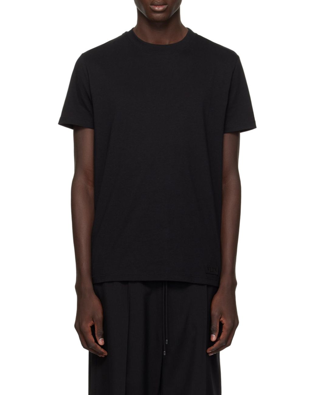 Valentino Black Crewneck Short-Sleeved T-Shirt for men