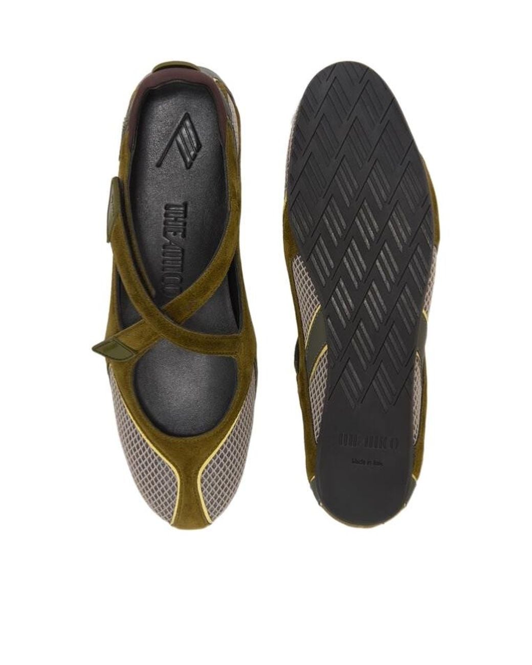 The Attico Green The Floor 01 Ballerina Flats
