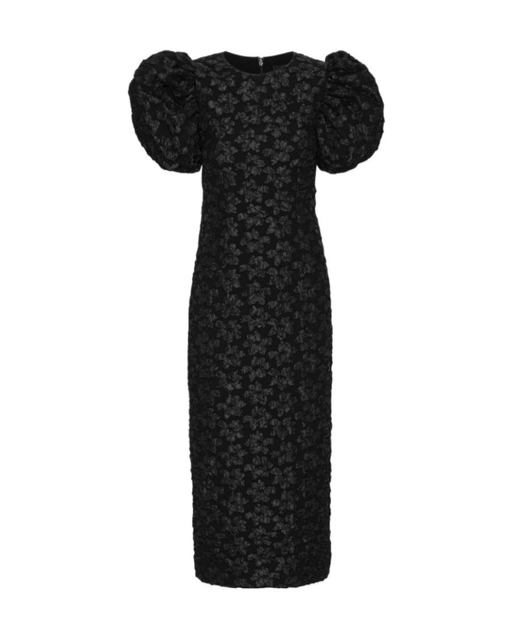 ROTATE BIRGER CHRISTENSEN Black Midi Dresses