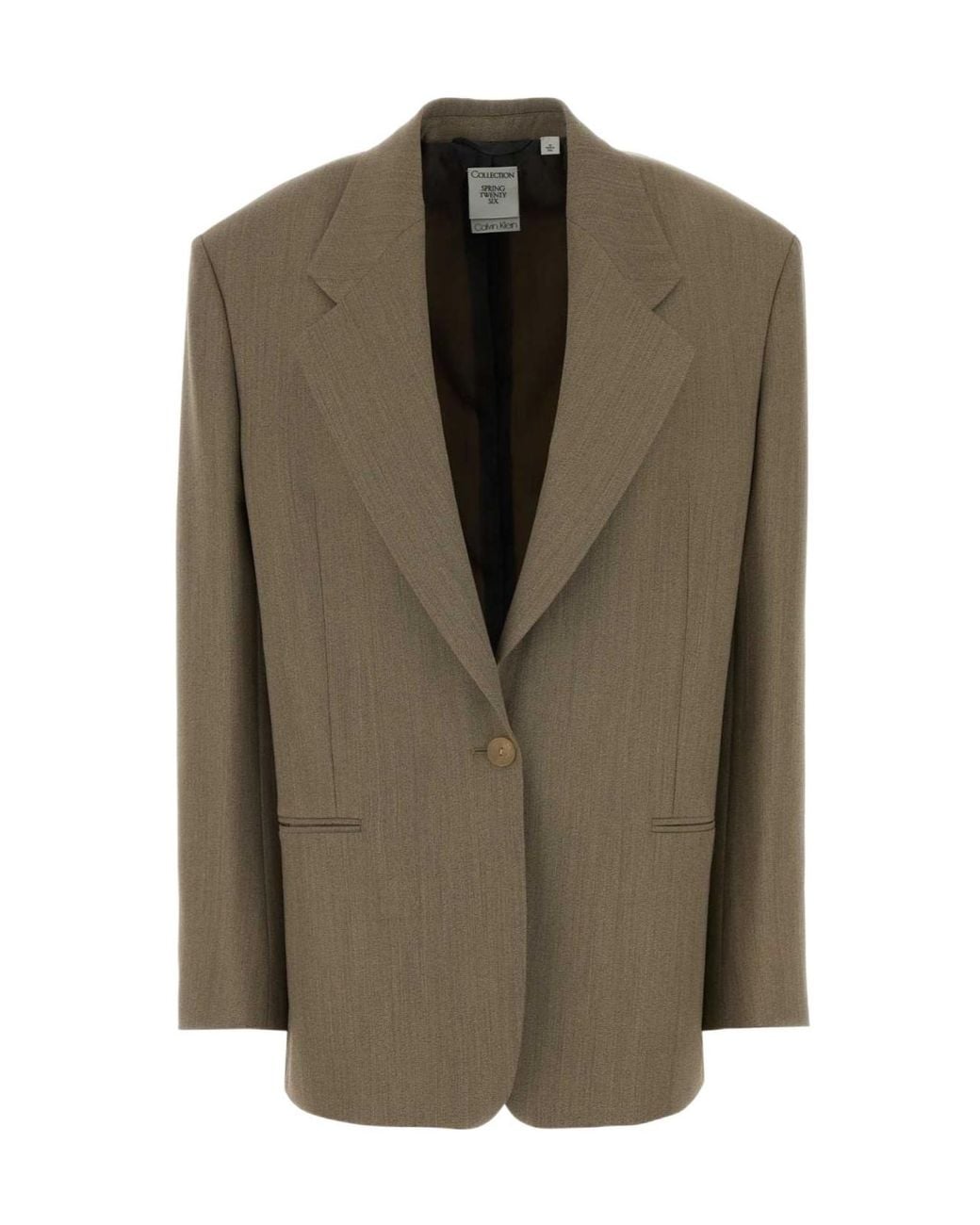 Calvin Klein Green Avery Single-Breasted Blazer