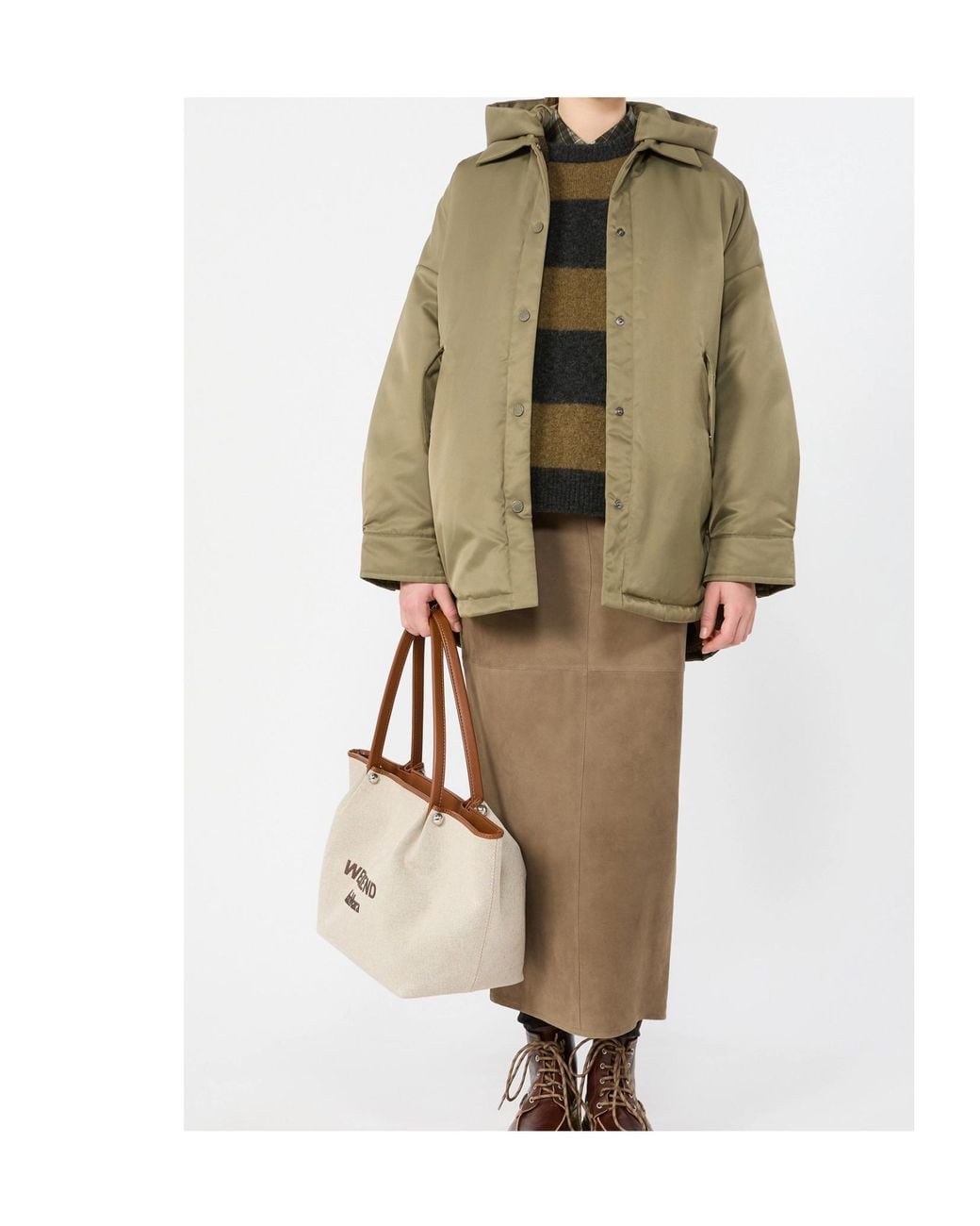 Weekend by Maxmara Green Tuono Striped Knitted Sweater