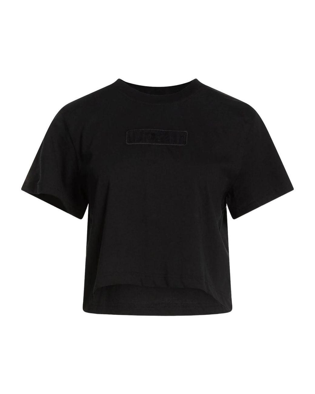 DIESEL Black Embroidered Logo Tee