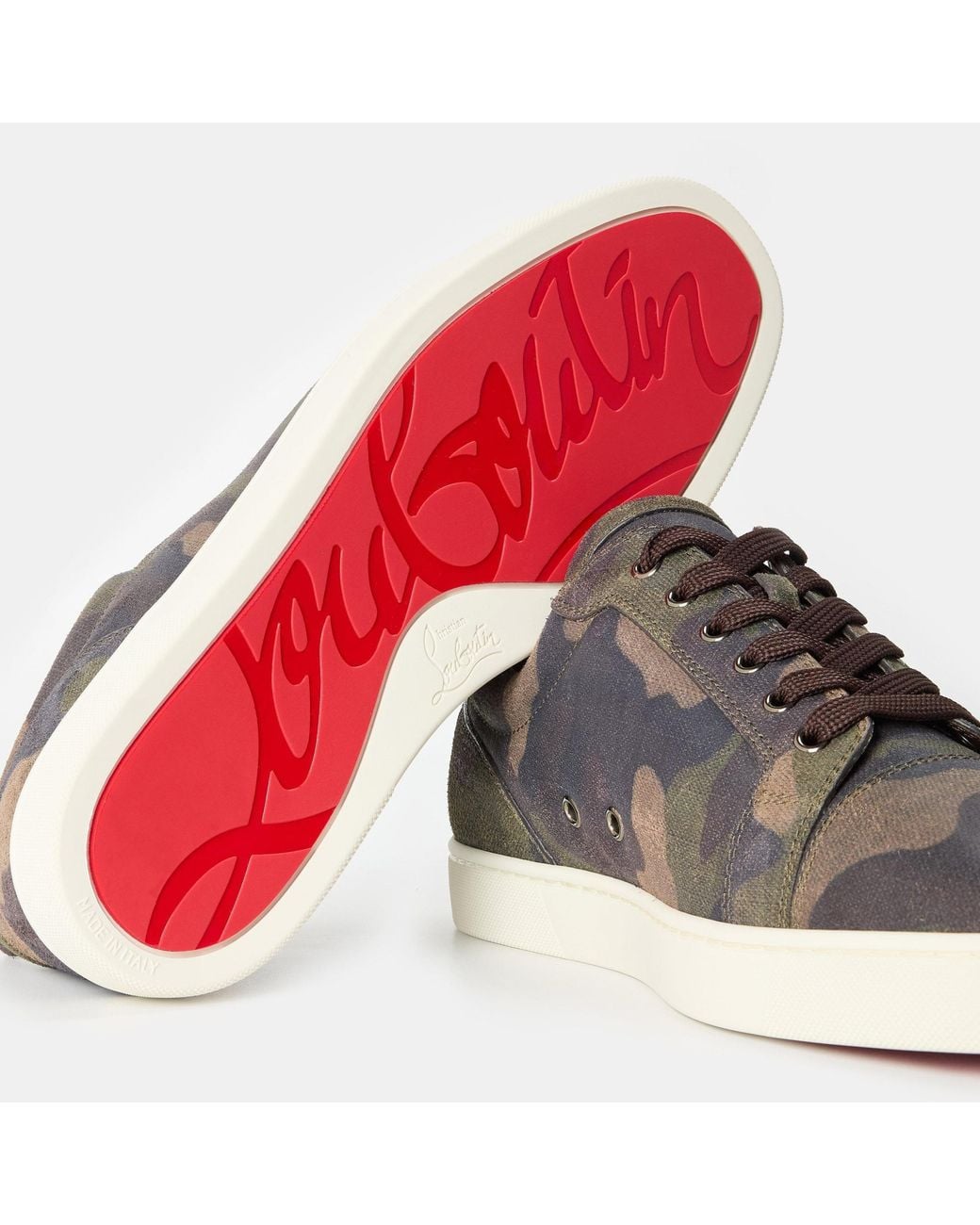 Christian Louboutin Brown Low-Top Sneakers for men