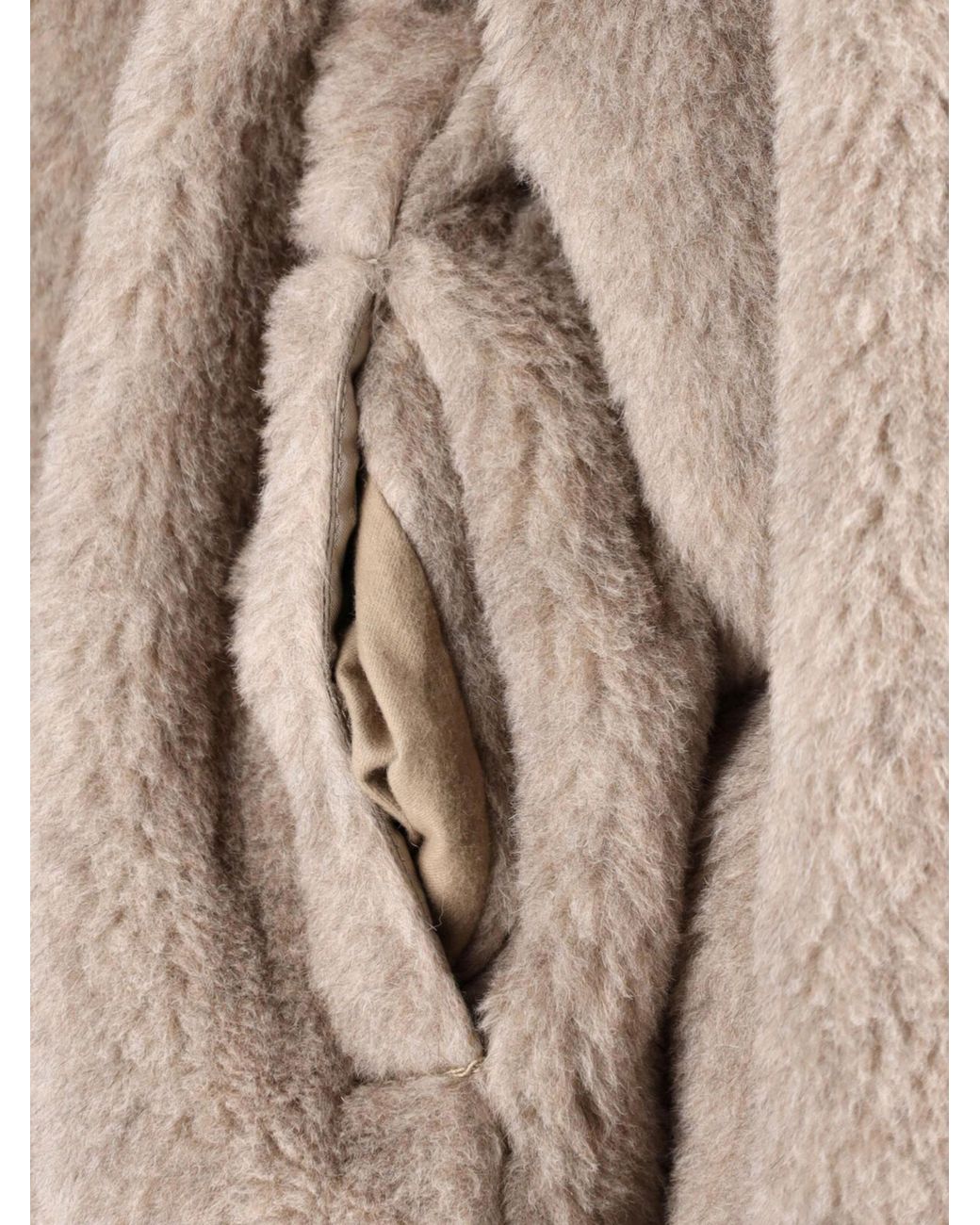 Max Mara Natural Cambusa Double-Breasted Fur Coat