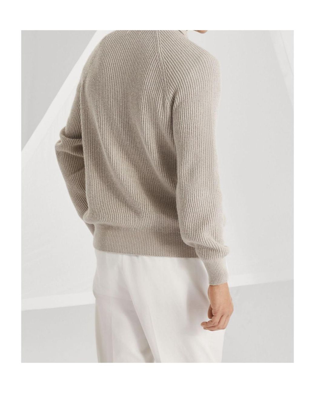 Brunello Cucinelli Gray Buttoned Straight-Hem Cardigan for men