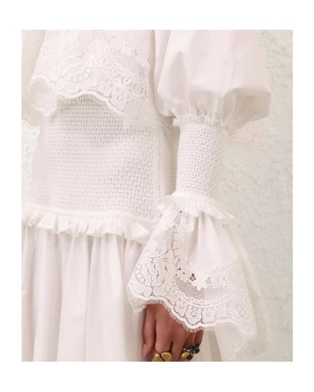 Zimmermann White Alchemy Poplin Maxi Dress