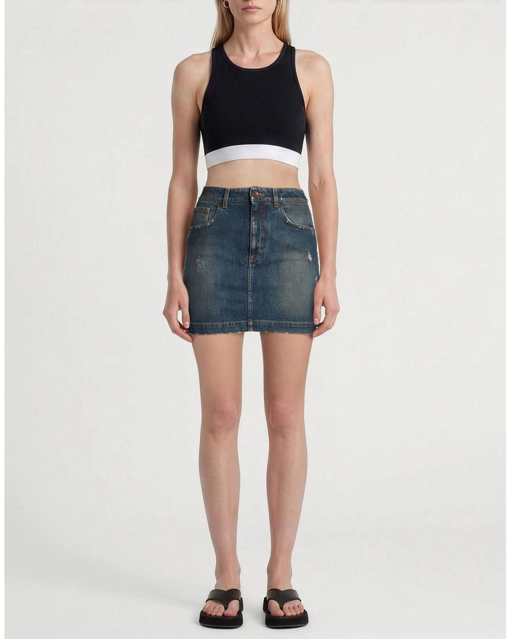 Dolce & Gabbana Blue Denim Skirts