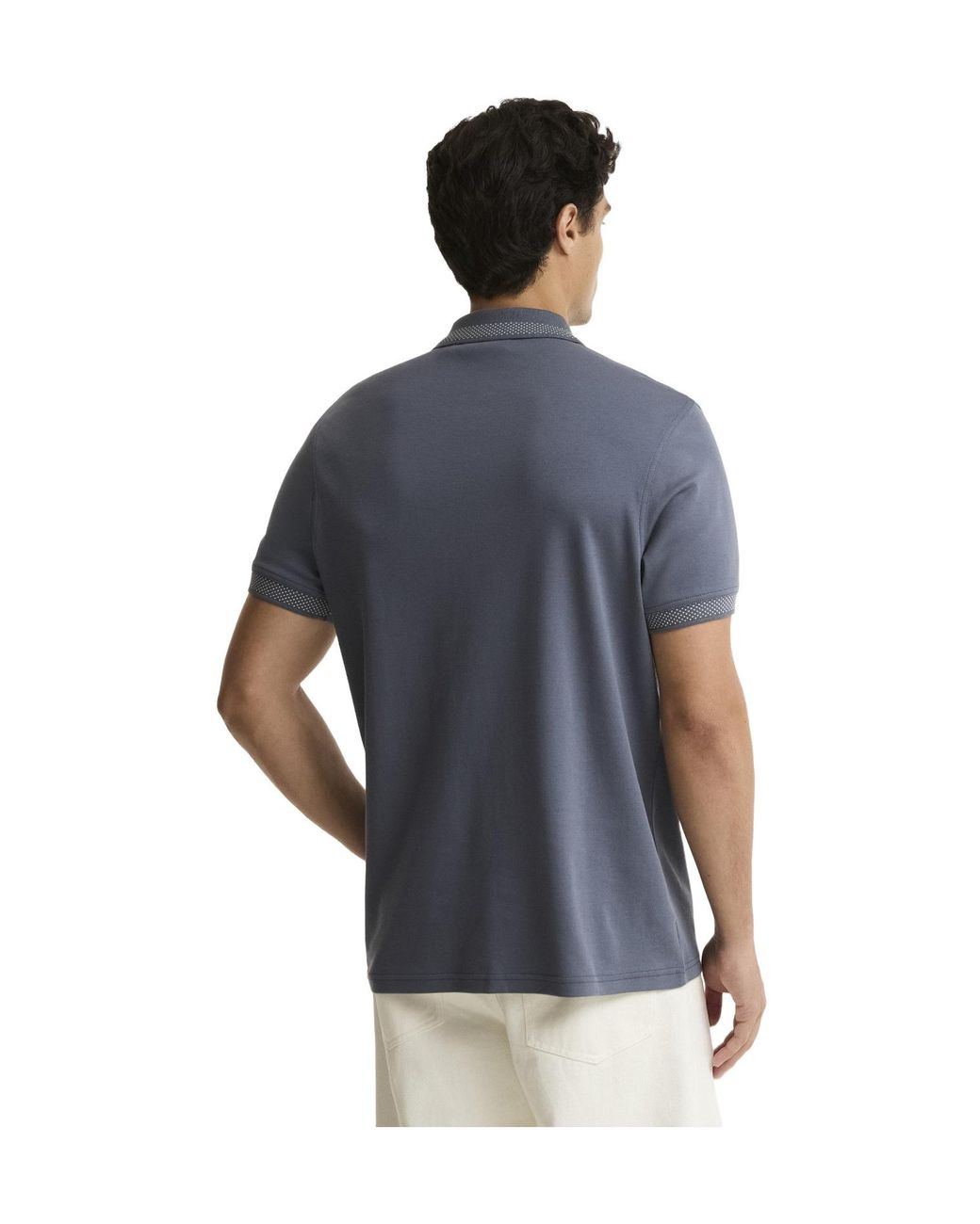 Barbour Blue Solid Color Polo Shirt for men