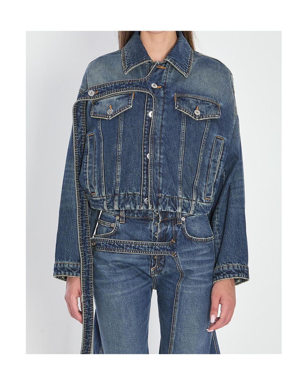 Jean Paul Gaultier Blue Denim Buttoned Jacket