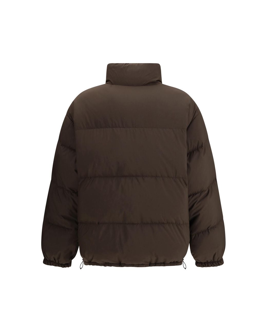 Miu Miu Brown Zip-Up Reversible Down Jacket