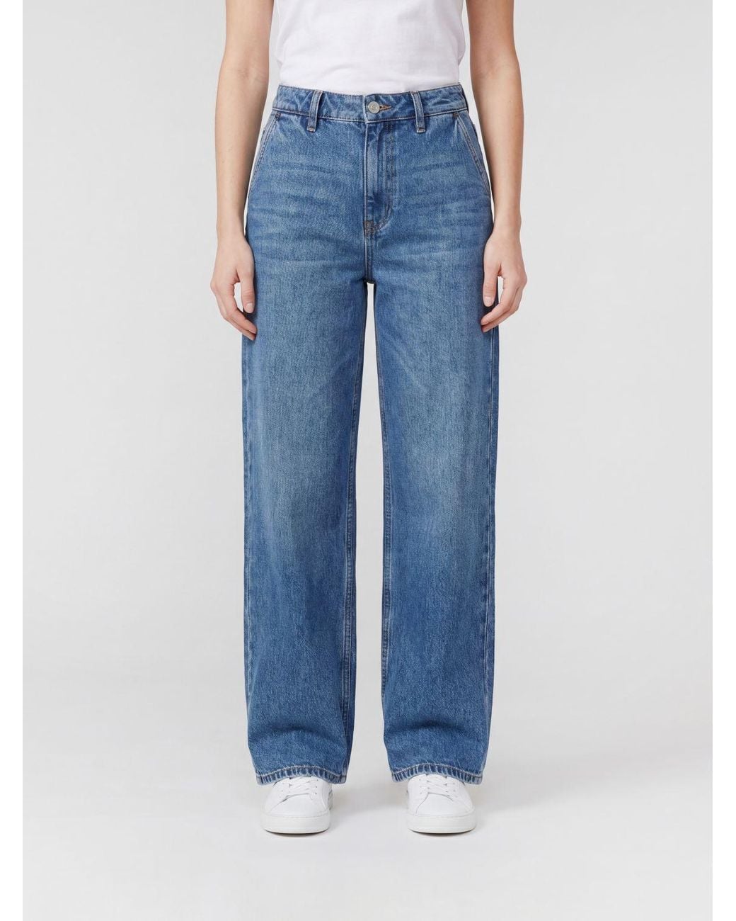 Magda Butrym Blue Re 26 Wide-Leg Jeans